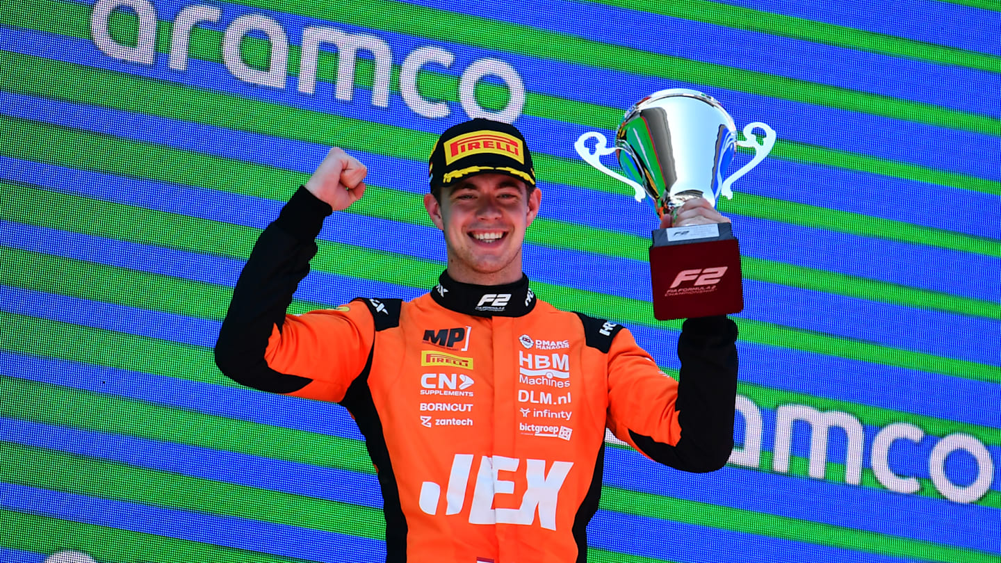 BARCELONA, SPAIN - MAY 31: Race winner Richard Verschoor of Netherlands and MP Motorsport (6)